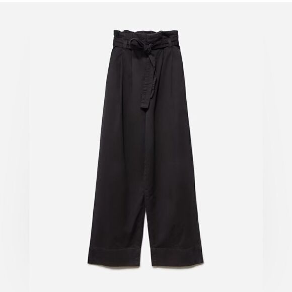 Everlane The Paperbag Black Pants - Picture 2 of 14